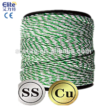 Polytape Polywire 400m rouleau poly bande / fil clôture électrique fil chaud ferme costume solaire Energiser